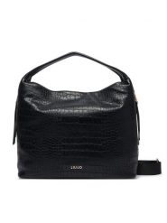 Liu Jo Torebka AF6057 ES042 Czarny. Czarne shopper bag Liu Jo, bez wzorów, ze skóry, bez dodatków. Za 679.99 zł.