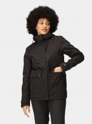 Regatta Kurtka przejściowa Broadia RWP378 Czarny Regular Fit. Czarne kurtki przejściowe sportowe Regatta, bez wzorów, z syntetyku, bez kaptura, outdoorowe. Za 219.99 zł.