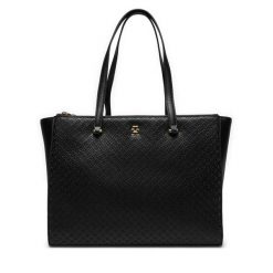 Torebka Tommy Hilfiger. Czarne shopper bag Tommy Hilfiger, bez wzorów, bez dodatków. Za 639.99 zł.