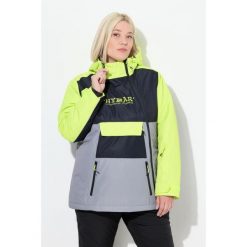 Damskie Kurtka HYPRAR Performance wodoodporna dwukierunkowy zamek błyskawiczny. Szare kurtki Ulla Popken, plus size, bez wzorów, z materiału, bez kaptura. Za 849.99 zł.