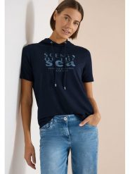 Cecil Bluza w kolorze granatowym rozmiar: XL. Niebieskie bluzy Cecil, xl, bez wzorów, bez ramiączek, z kapturem. Za 100.99 zł.