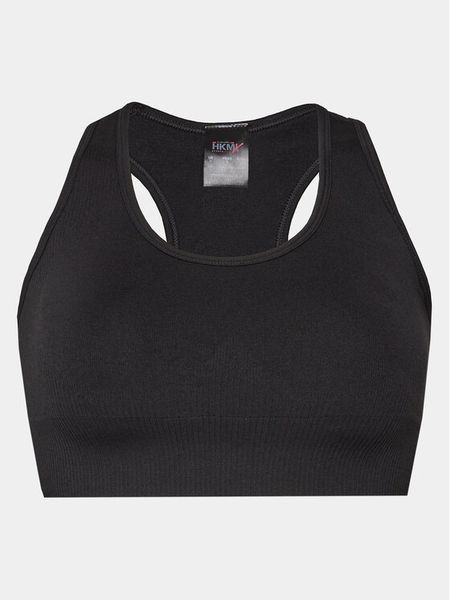 Hunkemöller Biustonosz sportowy HKMX 205187 Czarny. Czarne biustonosze sportowe Hunkemöller, bez wzorów, z syntetyku. Za 99.99 zł.