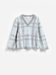 Sweter z dodatkiem moheru - wielobarwny. Swetry Reserved, l, bez wzorów, z dzianiny, bez ramiączek. Za 359.99 zł.