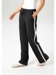 Aniston Spodnie dresowe w kolorze czarnym rozmiar: 46. Czarne spodnie dresowe Aniston, bez wzorów, z dresówki. Za 78.66 zł.