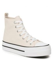 Jenny Fairy Trampki WSS20468-01 Beżowy. Brązowe trampki Jenny Fairy, bez wzorów, z materiału, bez zapięcia. Za 94.99 zł.