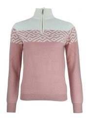 Peak Mountain Sweter "Akar" w kolorze jasnoróżowym rozmiar: XL. Różowe swetry Peak Mountain, xl, bez wzorów, bez ramiączek. Za 222.94 zł.