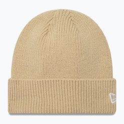 Czapka zimowa New Era Wool Cuff Knit Beanie. Brązowe czapki zimowe New Era, bez wzorów. W wyprzedaży za 112.90 zł.