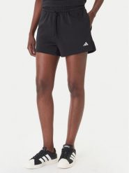 Adidas Szorty sportowe Essentials Small Logo Feel Cozy JC5925 Czarny Regular Fit. Czarne szorty sportowe adidas, bez wzorów, z bawełny. Za 129.99 zł.