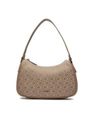 Calvin Klein Torebka Ck Refine Shoulder Bag K60K612333 Brązowy. Brązowe torebki klasyczne Calvin Klein, bez wzorów, ze skóry, bez dodatków. Za 319.99 zł.