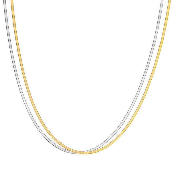 EASTSIDE Kobiety Łańcuszek Stal nierdzewna Srebrny/żółte złoto Naszyjniki 1 ct Damski. Szare naszyjniki Eastside, z materiału, pozłacane. Za 169.99 zł.