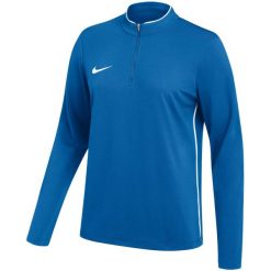 Bluza damska Nike Dri-Fit Park 26 Drill Top. Niebieskie bluzy Nike, bez wzorów, z poliesteru, sportowe, bez ramiączek, bez kaptura. Za 115.99 zł.