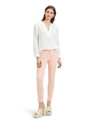 CARTOON Dżinsy - Skinny fit - w kolorze pomarańczowym rozmiar: 44. Pomarańczowe jeansy Cartoon, bez wzorów, klasyczne. Za 105.14 zł.