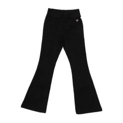 Spodnie damskie Champion Flare. Czarne spodnie dresowe Champion, bez wzorów, długie. Za 190.25 zł.