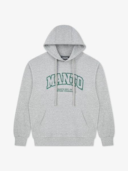 MANTO bluza z kapturem VARSITY 26 melanż. Szare bluzy MANTO, m, bez wzorów, z bawełny, bez ramiączek, z kapturem. Za 249.00 zł.