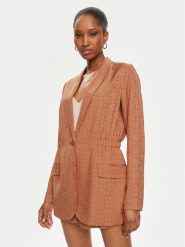 TWINSET Marynarka 241TT2240 Pomarańczowy Regular Fit. Brązowe marynarki i żakiety Twinset, bez wzorów, z wiskozy, bez ramiączek. Za 849.99 zł.