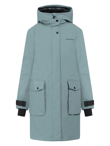 Didriksons Kurtka zimowa "Ilsa" w kolorze błękitnym rozmiar: 44. Niebieskie kurtki Didriksons, na zimę, bez wzorów, z puchu, bez kaptura. Za 546.48 zł.