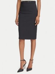 Elisabetta Franchi Spódnica ołówkowa GO-223-66E2-V320 Czarny Slim Fit. Czarne spódnice Elisabetta Franchi, bez wzorów, z syntetyku, ołówkowe. Za 1,369.00 zł.