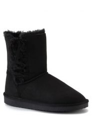 ISLAND BOOT Botki zimowe "Goldboro" w kolorze czarnym rozmiar: 39. Czarne botki Island Boot, bez wzorów, z materiału, bez obcasa, bez zapięcia. Za 171.68 zł.