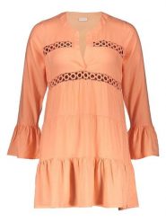 LASCANA Bluzka "Lola" w kolorze pomarańczowym rozmiar: 36/38. Pomarańczowe bluzki LASCANA, bez wzorów, z wiskozy, bez kołnierzyka, bez ramiączek. Za 61.31 zł.