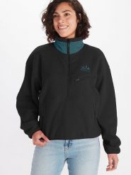 Marmot Bluza polarowa "94 E.C.O." w kolorze czarno-zielonym rozmiar: XS. Czarne bluzy bez kaptura Marmot, xs, bez wzorów, z polaru, bez kaptura. Za 150.02 zł.