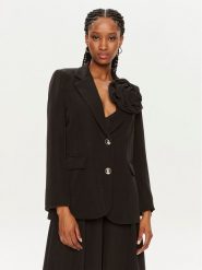 Maryley Marynarka 24EB202/43NE Czarny Regular Fit. Czarne marynarki i żakiety Maryley, xs, bez wzorów, z syntetyku, bez ramiączek. Za 359.99 zł.