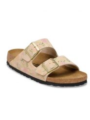 Birkenstock Skórzane klapki "Arizona" w kolorze jasnoróżowym rozmiar: 38. Różowe klapki Birkenstock, bez wzorów, ze skóry, klasyczne, z otwartym noskiem, bez obcasa, bez zapięcia. Za 474.95 zł.