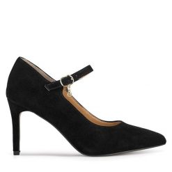 Szpilki Lasocki. Czarne szpilki Lasocki, bez wzorów, bez obcasa, na szpilce, bez zapięcia. Za 249.99 zł.