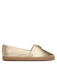 Tommy Hilfiger Espadryle Th Logo Gold Espadrille FW0FW09473 Złoty. Żółte espadryle Tommy Hilfiger, bez wzorów, ze skóry, bez obcasa. Za 369.99 zł.