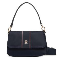 Torebka Tommy Hilfiger. Niebieskie torebki klasyczne Tommy Hilfiger, bez wzorów, klasyczne, bez dodatków. Za 249.99 zł.