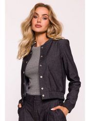 Made of emotion Bluza w kolorze antracytowym rozmiar: S. Czarne bluzy Made Of Emotion, s, bez wzorów, z bawełny, bez kaptura. Za 206.91 zł.