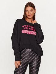 Versace Jeans Couture Bluza 75HAIE07 Czarny Regular Fit. Czarne bluzy Versace Jeans Couture, l, bez wzorów, z bawełny, bez kaptura. Za 1,649.00 zł.