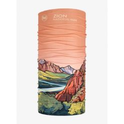 Chusta wielofunkcyjna Buff Coolnet UV National Parks - zion. Brązowe chusty Buff, bez wzorów, sportowe. Za 86.99 zł.