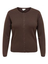 ONLY Carmakoma Kardigan w kolorze brązowym rozmiar: L-50/52. Brązowe swetry Only Carmakoma, l, bez wzorów, bez ramiączek. Za 109.95 zł.
