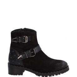BOTKI DAMSKIE DARYA2103 NU BLA. Botki Venezia, bez wzorów, ze skóry, bez obcasa, bez zapięcia. Za 279.00 zł.