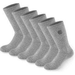 BRUBAKER skarpety sportowe 6 par unisex oddychające retro - Szary. Czarne skarpetki X2, bez wzorów. Za 122.99 zł.