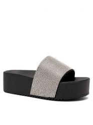 Clara Barson Klapki MALAIKA WS010801-01 Czarny. Czarne klapki Clara Barson, bez wzorów, z syntetyku, bez obcasa, bez zapięcia. Za 49.99 zł.