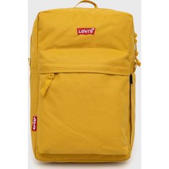 Levi's plecak kolor złoty duży gładki. Żółte plecaki Levi's, bez wzorów, do ręki, bez dodatków. W wyprzedaży za 139.99 zł.