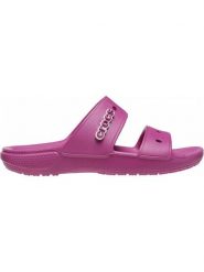 Crocs Klapki "Classic" w kolorze różowym rozmiar: 38/39. Różowe klapki Crocs, bez wzorów, klasyczne, z otwartym noskiem, bez obcasa, bez zapięcia. Za 86.37 zł.