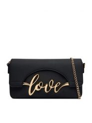 LOVE MOSCHINO Torebka JC4272PP0PKR0000 Czarny. Czarne kopertówki Love Moschino, bez wzorów, ze skóry, bez dodatków. Za 879.99 zł.