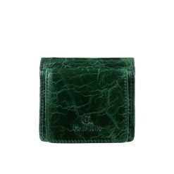 Mały portfel damski Canaletto ze skóry licowej PD1008s257. Zielone portfele bez wzorów, ze skóry. Za 125.00 zł.