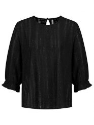 Sublevel Bluzka w kolorze czarnym rozmiar: M. Czarne bluzki Sublevel, m, bez wzorów, bez kołnierzyka, bez ramiączek. Za 78.66 zł.