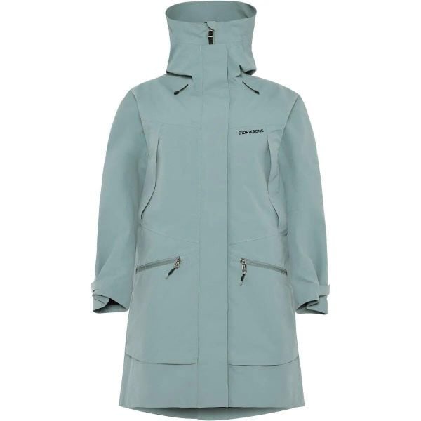 Parka dla kobiet Didriksons Ilma. Niebieskie kurtki przeciwdeszczowe Didriksons, m, bez wzorów, eleganckie, bez kaptura. Za 951.49 zł.