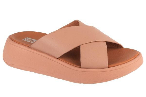 Sandały FitFlop Wygodne Beżowe Letnie. Brązowe sandały Flip Flop, bez wzorów, z gumy, eleganckie, bez obcasa, bez zapięcia. Za 363.75 zł.