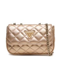 Torebka Guess. Żółte torebki klasyczne Guess, z aplikacjami, klasyczne, bez dodatków. Za 269.99 zł.