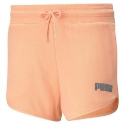 Spodenki Puma Basics 4", Różowy, Kobiety. Czerwone szorty sportowe Puma, bez wzorów, z bawełny. Za 148.20 zł.