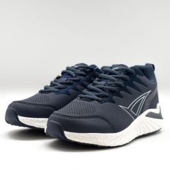 Buty sportowe GLOBO niebiesko białe. Białe buty treningowe LEGEA, bez wzorów, z gumy, bez zapięcia, na fitness i siłownię. Za 132.00 zł.