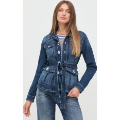 MAX&Co. kurtka jeansowa damska kolor granatowy przejściowa. Niebieskie kurtki MAX&Co., bez wzorów, z jeansu, bez kaptura. Za 1,259.90 zł.