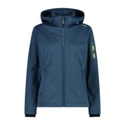 Kurtka damska turystyczna CMP 39A5006M. Niebieskie kurtki przeciwdeszczowe CMP, m, bez wzorów, z materiału, bez kaptura, trekkingowe. Za 338.90 zł.