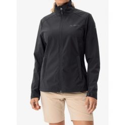 Kurtka softshell damska Vaude Hurricane Jacket IV. Czarne kurtki przejściowe sportowe Vaude, bez wzorów, z softshellu, bez kaptura, trekkingowe. Za 319.99 zł.