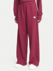 Calvin Klein Jeans Spodnie dresowe LV047C249G Czerwony ciemny Wide Leg. Czerwone spodnie dresowe Calvin Klein Jeans, bez wzorów, z bawełny. Za 369.99 zł.
